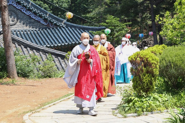 The Vesak great ceremony at Duoc Su Temple, Incheon City, South Korea